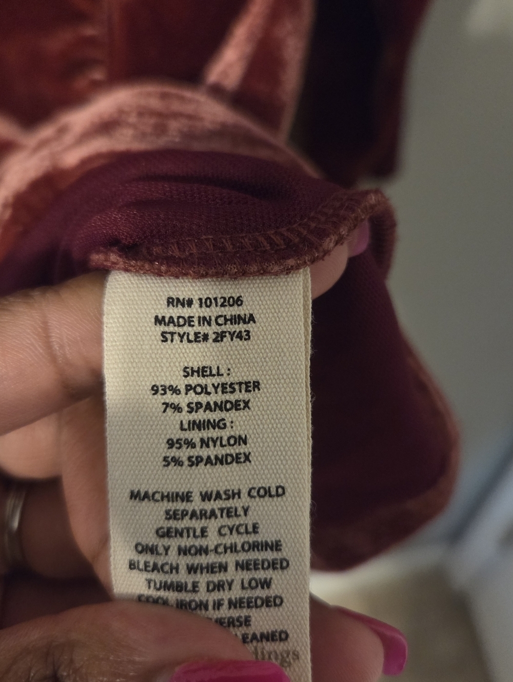 Soft Surroundings Womens Burgundy Velvet Wrap Alyssa Knit Top. Sz L - Picture 6 of 6